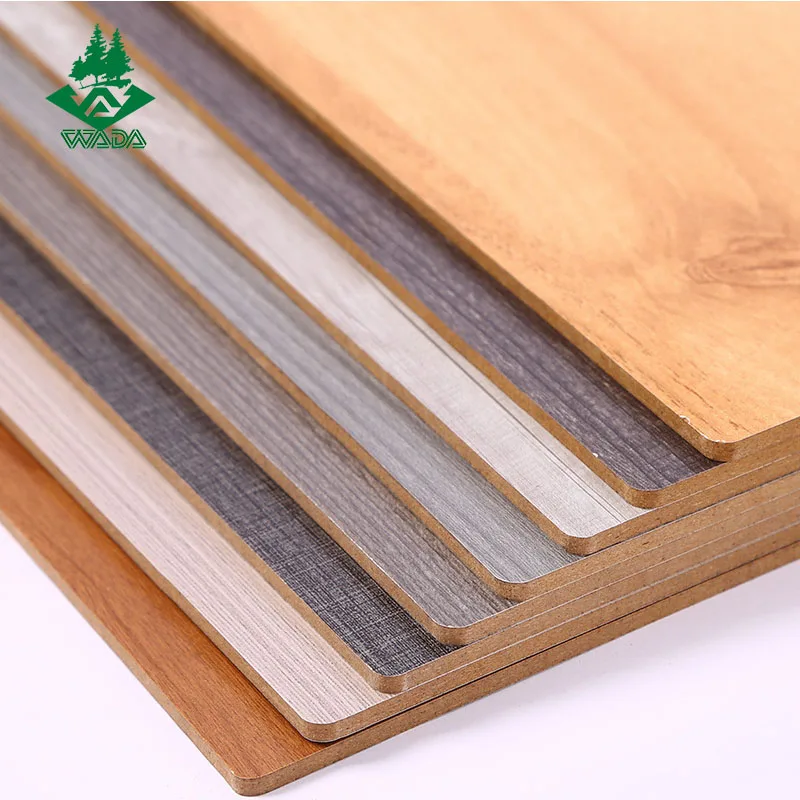 2/3/4/5/6/9/12/15/16/18/21mm Melamine plain mdf raw wood veneer mdf board