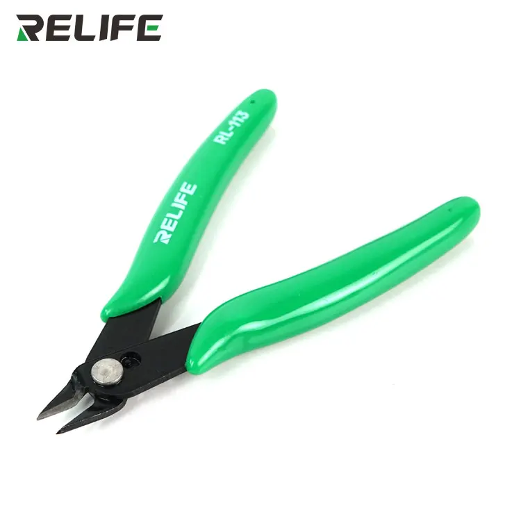 RELIFE RL-113 Precision Diagonal Pliers Hand Tools Electrical Wire Cutters Cutting Pliers For Mobile Phone Repair