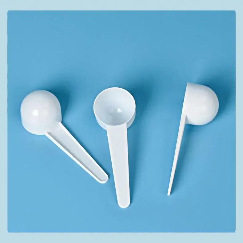 Bambus 10g Plastic Measuring Scoop Measuring Powder Measuring Spoon Customizable Plastic Square Chocolate Spoon White Size 45cm