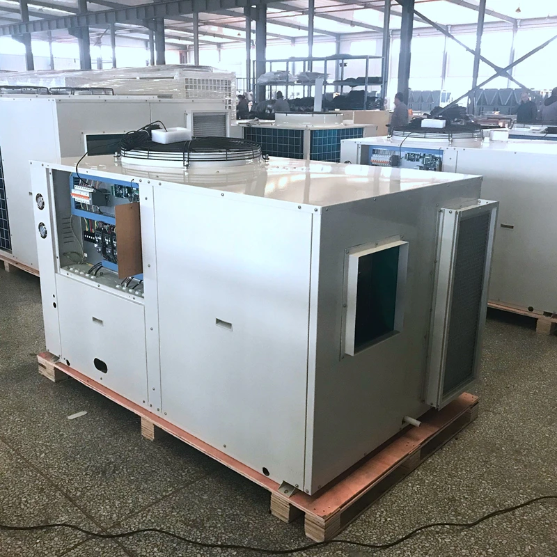 
High quality CE 10ton 35kw heating ang cooling rooftop air conditioner for buliding Cinema 