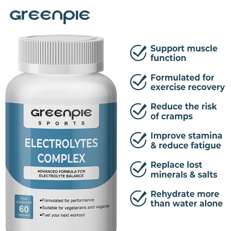 Greenpie OEM Electrolyte And Vitamin D Supplements Endurance Sports Nutrition Running Electrolyte Capsules