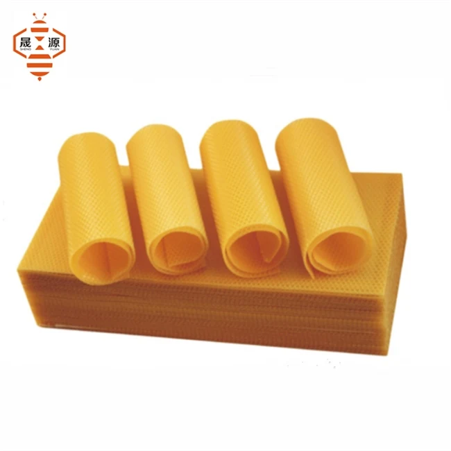 Pure Natural Honey Comb Beeswax Sheets White Beeswax Foundation Sheet