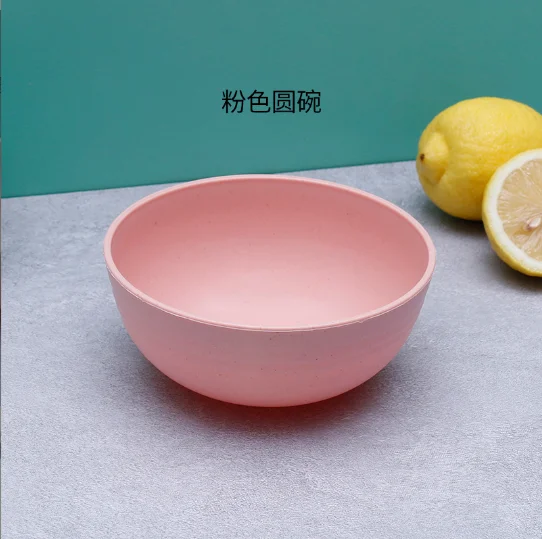 Hot sale natural eco-friendly reusable compostable plastics pla bagasse wheat bamboo fiber tableware for kids