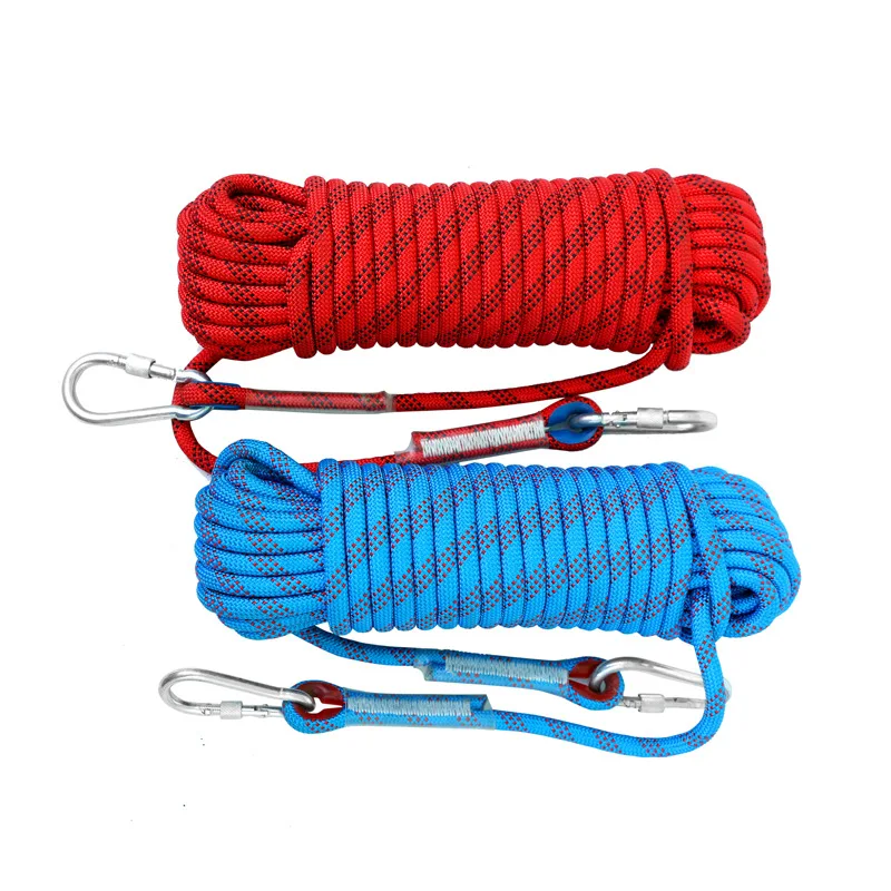 High quality safety rope nylon climbing rope net outdoor reflective safety mountaineering equipment mountain rock climbing rope