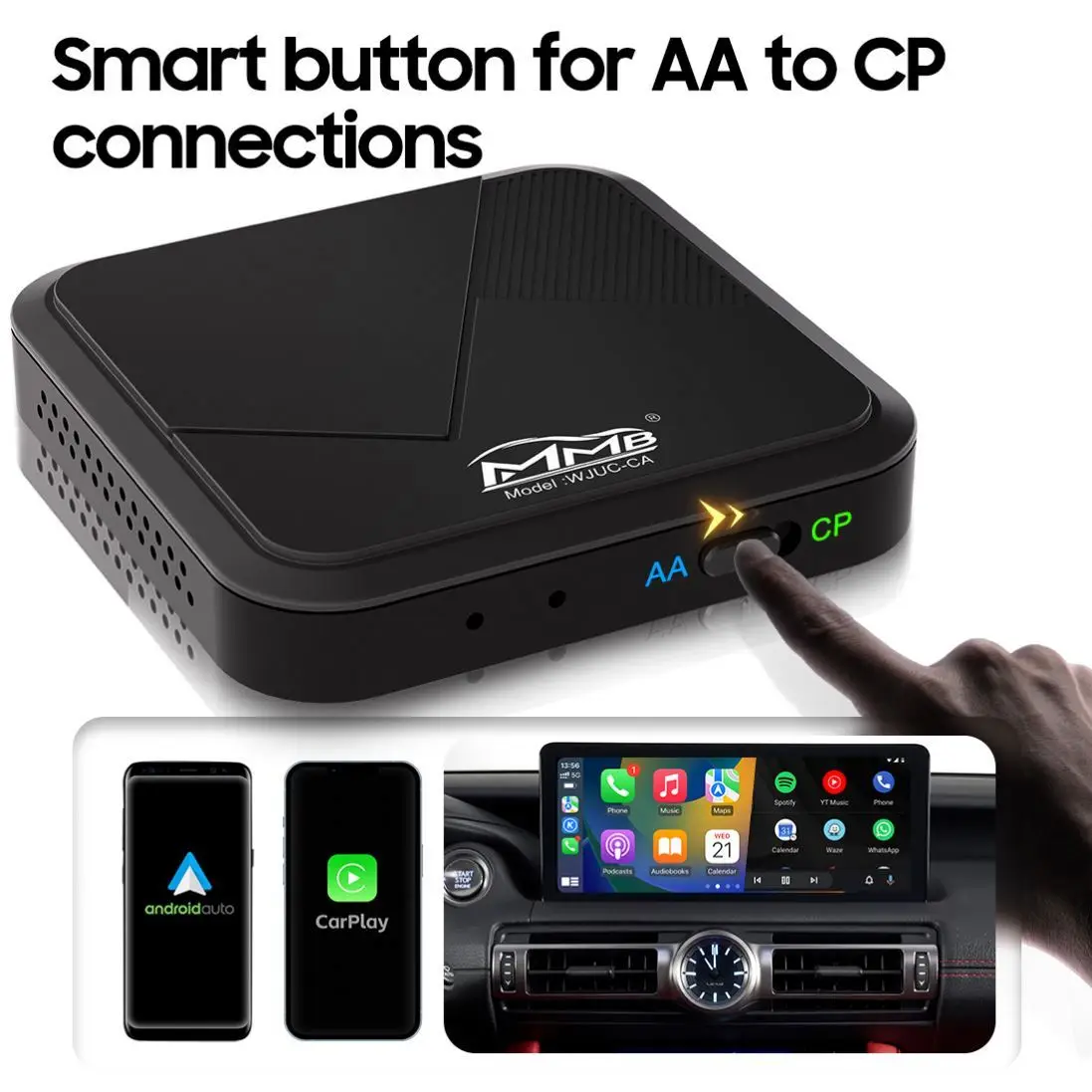 Best Price Carplay In Universal Smart Multimedia System Android Adapter Wireless Auto Electronics Car Play Ai Box Dongle