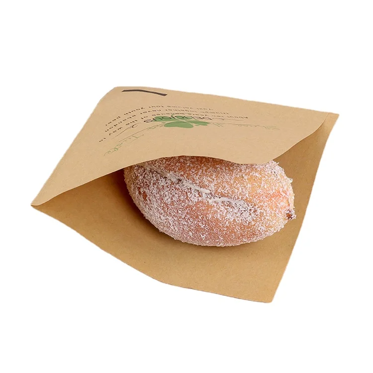 Low minimum order quantity disposable hamburger, French fries, bread, food, kraft paper bag