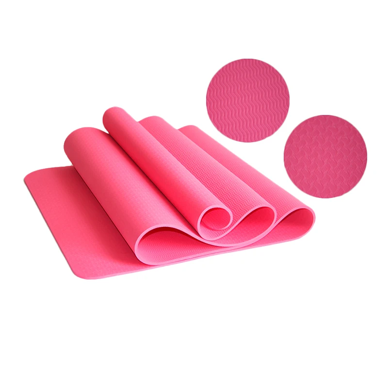 Eco Tpe Yoga Mat Single Color Pilates Mat Gym Accessories Sports Mats
