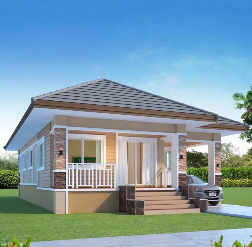Popular design prefab house modular home steel frame villa