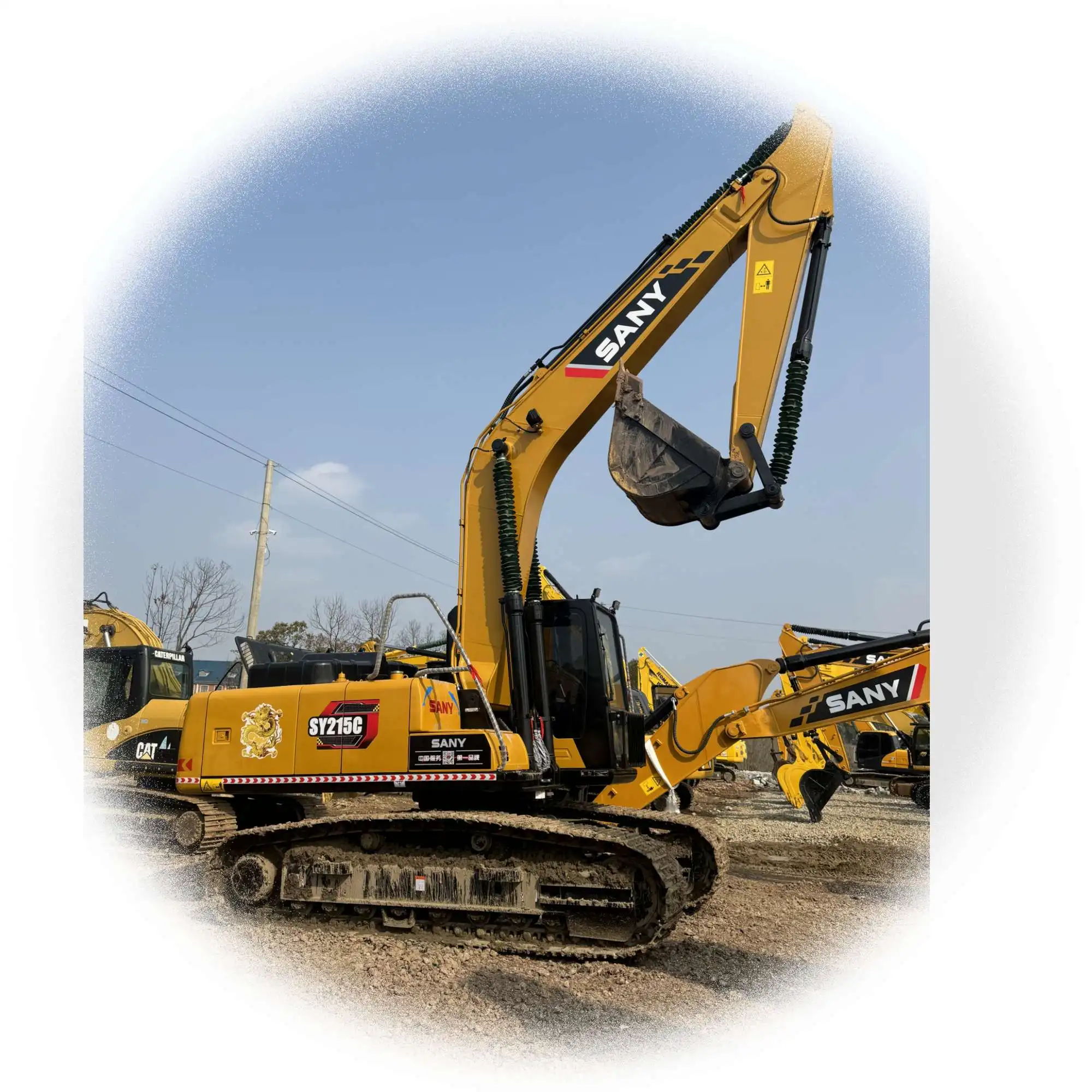 Экскаватор Sy215cpro Sany Sy 215c Sy235c экскаватор SANY тяжелый машина для продажи насос Isuzu двигатель 22-тонный