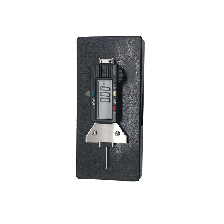 Wheelsky hot sale metal quality 0-35mm black digital design tread depth gauge