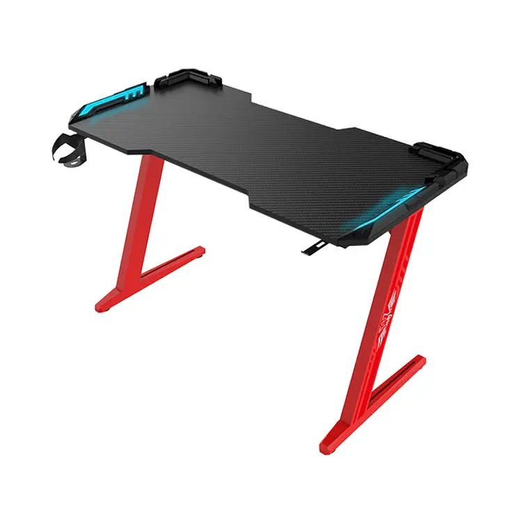 Factory direct sale Z-shaped computer gaming desk table with different sizes