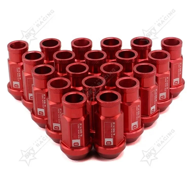 Hot 50MM JDM Forge Sport 12x1.5 Lug Nut Bolts Custom Tuner 12x1.25 Color Lugnut Racing JDM Car Lugnuts M12x1.5 Wheel Lug Nuts