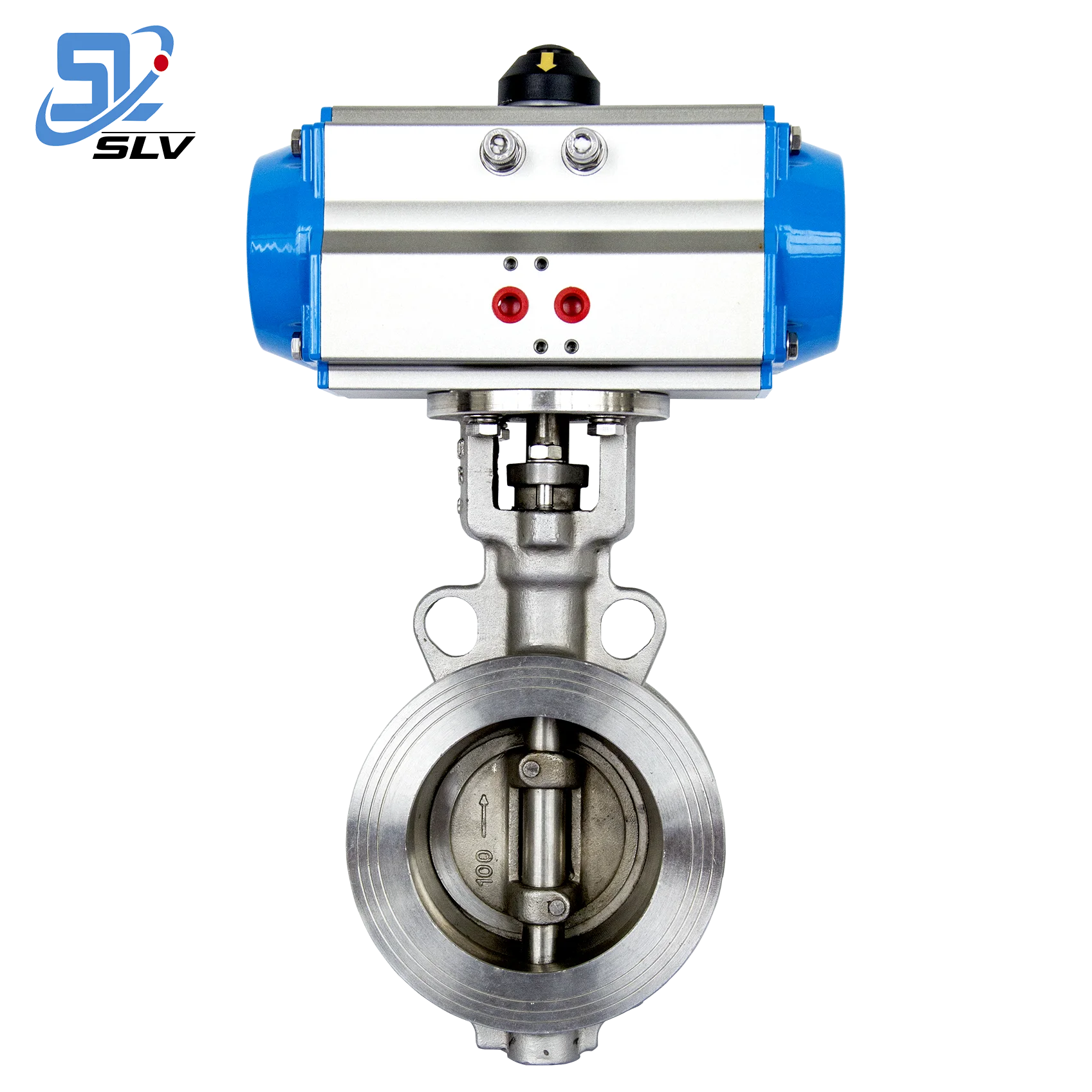 Pneumatic butterfly valves high temperature metal o-ring