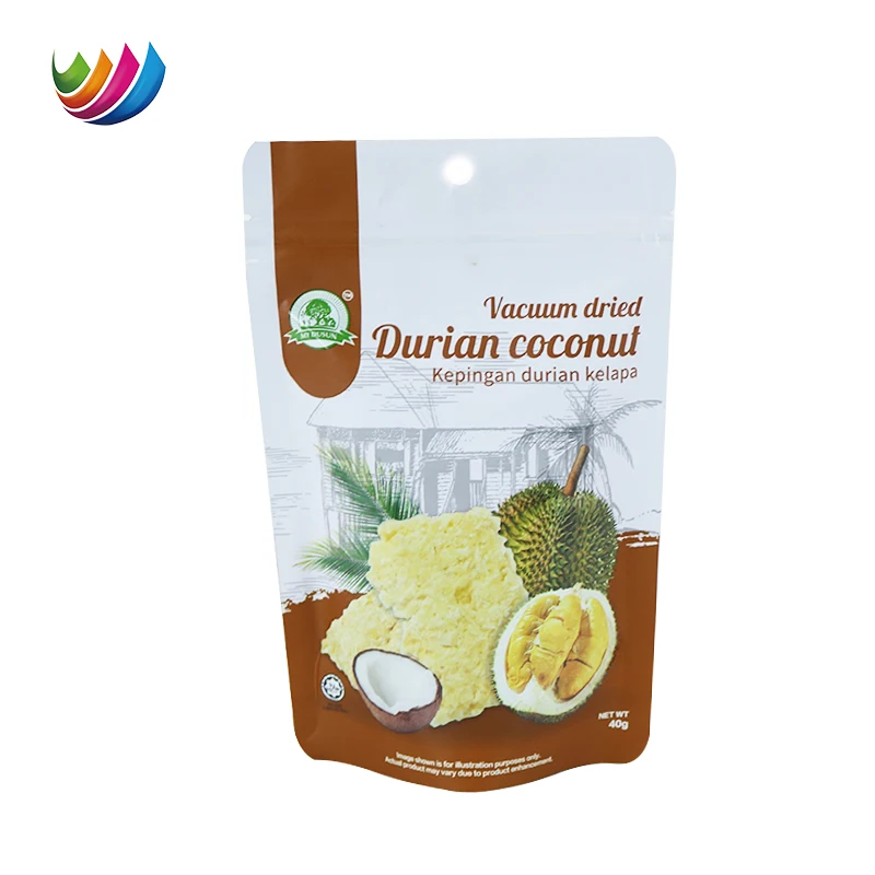 Custom Printed Resealable Bags Food Grade Mylar Stand Up Pouch Freeze Dried Fruit Food Packaging Zipper Bag Bags For Snack