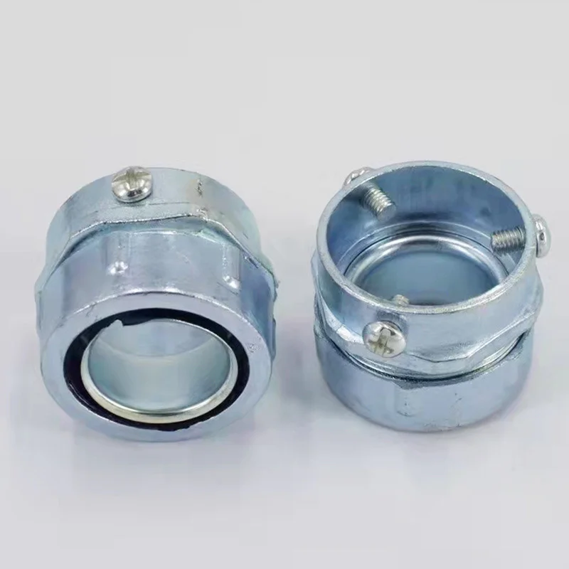 Electrical Conduit Joint Fittings Dkj Card Sets Zinc Die Cast Flexible Conduit Connector
