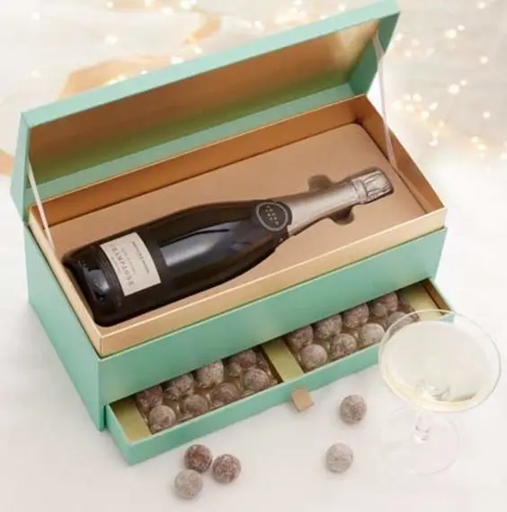 Custom Wedding Ceremony Gift Wholesale Wine Wooden Box Wooden Wine Gift Box Single Bottle