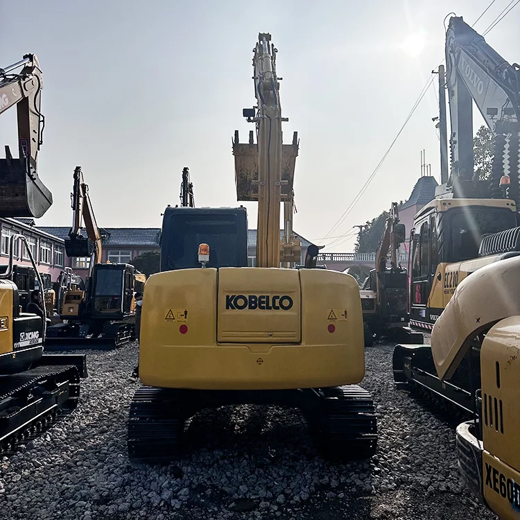 Mini Used Kobelco SK75 Janpan Hydraulic Crawler Digger Machine 7 ton Small Excavator for Sale