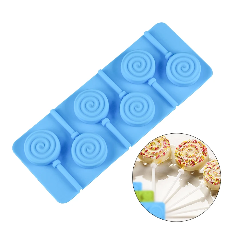 Best Seller Reusable Heat-resistant Silicon Hard Lollipop Candy Mould DIY Candy Toys Kids Lollipop Silicone Candy Mold