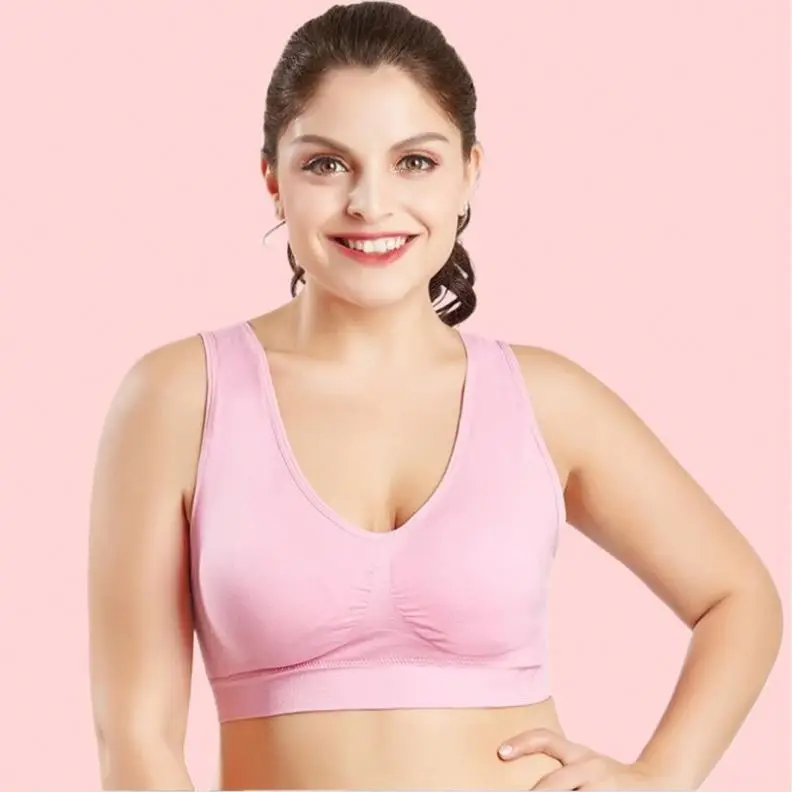 Seamless Push-Up Bras For Plus Size Women 5Xl 6Xl Bralette Wireless Bra Vest with Zipper Closure For Big Sizes and Girls