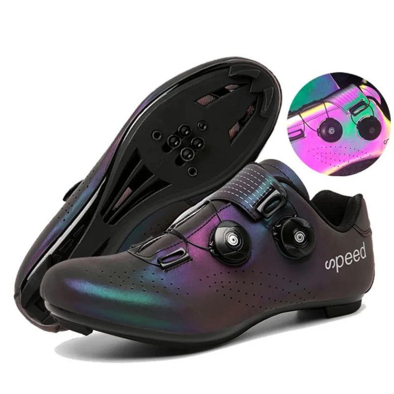 2021 Hot Sale Luminous Roadbike Men Cleat Cycling Mtb Shoes SPD Pedal Racing Cycling Shoes Non Cleats Unisex Cycling Shoes MTB