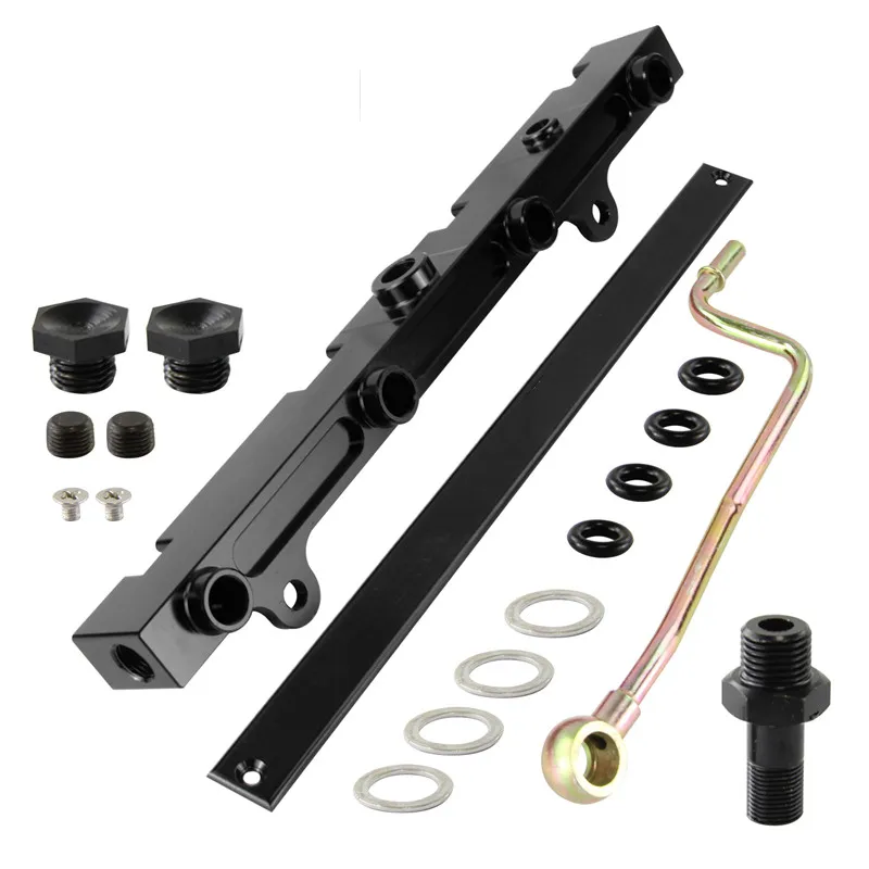 Aluminum Fuel Rail Fits For K20 K20A2 K20A3 K20Z1 RSX Integra Type R EP3 DC5 K24 Red / Black