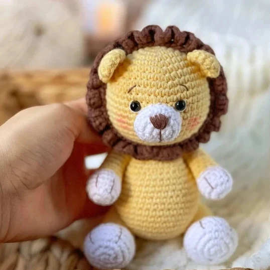 Hot Sale Customized Handmade Animal Crochet Pattern Lion Amigurumi, Amigurumi and rattles