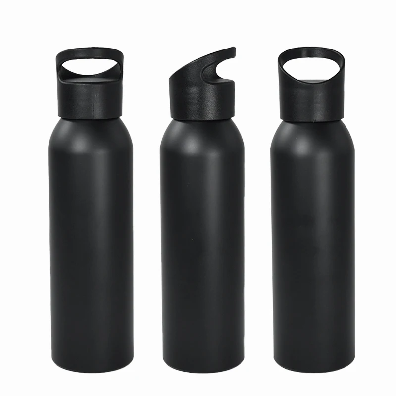 650ml American straight aluminum bottle outdoor sports flask