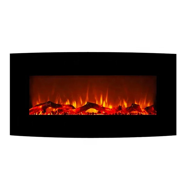 
Изогнутый фронтальный настенный и Автономный электрический камин шириной 85 см, настенный подвесной огонь с подставками в комплекте 