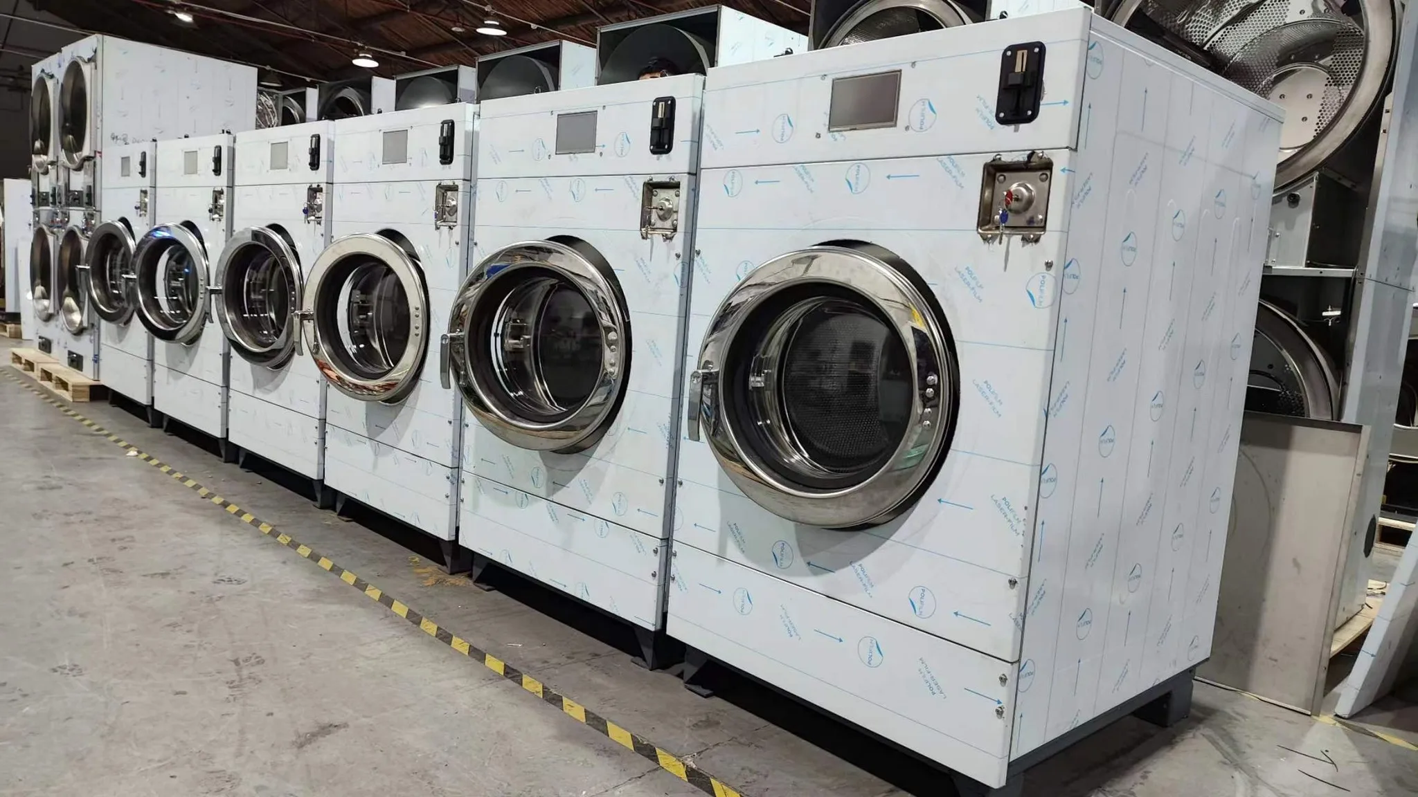 WEH Industrial Intelligent Durable  stainless steel Fully automatic Washer Extractor for laundromat/hotel