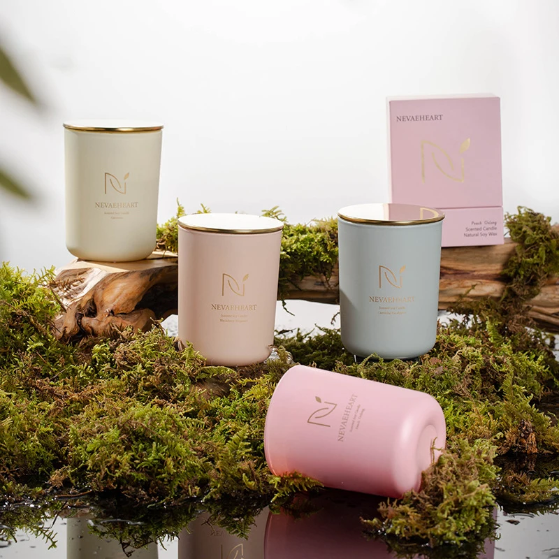 New Design Hot Selling Factory Wholesale Soy Wax Candle Scented Private Label Scented Candle with Metal Lid