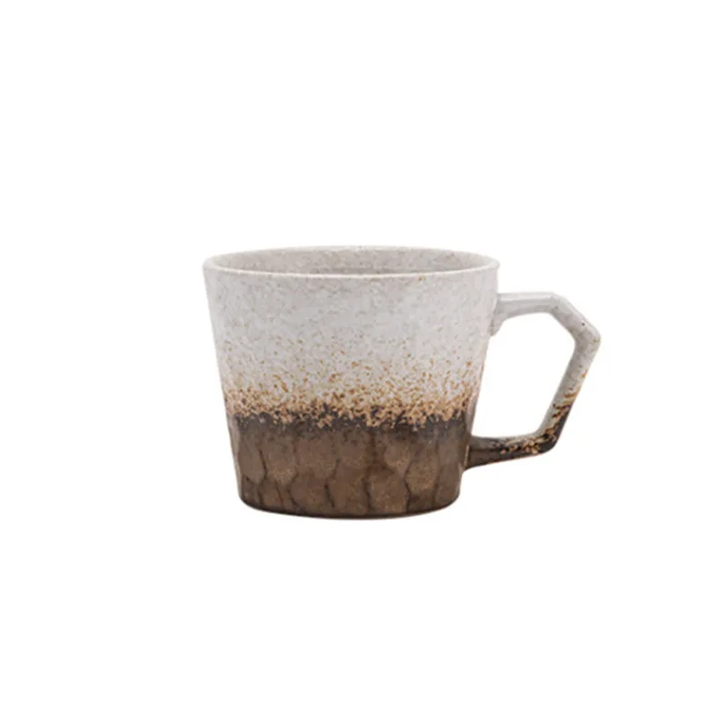 European Vintage Ceramic Mug 350ml Handmade Cotta Coffee Mug Tea Cup With Handle