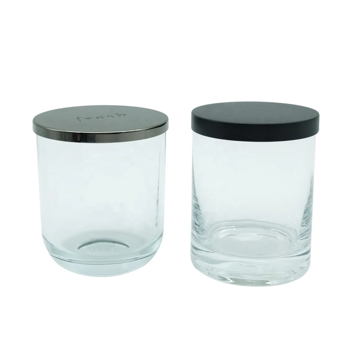 Black Gold Tin Wood Lids Haodexin Candle Jars with Metal Lids Zamac Perfume Caps Candle Tins Cans with Lids for Candle Making