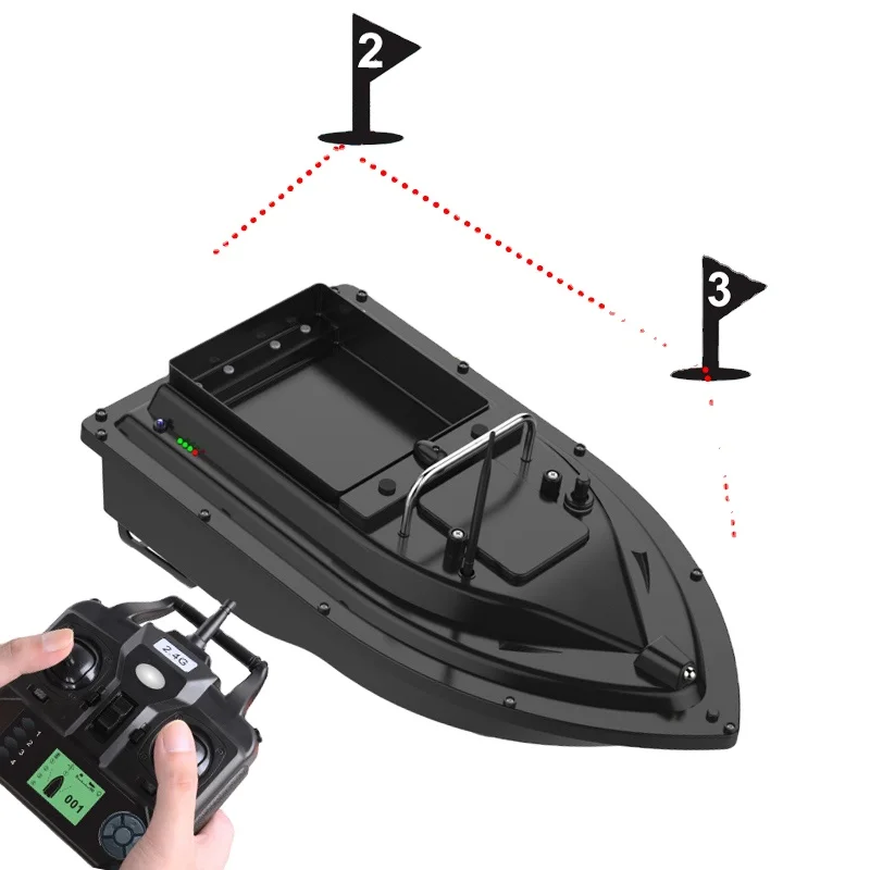 GPS Position Fishing Bait boat 500M 2KG GPS Lure Nesting Fish Finder Boat with 4pc dens