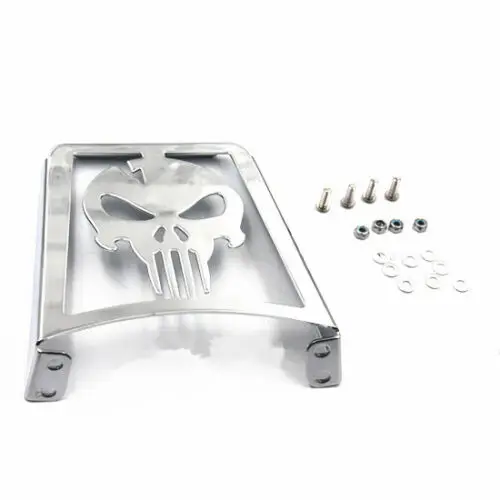 
Motorcycle Skull Sissy Bar Luggage Rack For Harley Sportster XL1200R XLH883 FXST Softail FLSTSC 