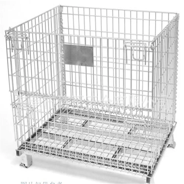 Складная сетчатая проволочная Клетка по заводской цене, контейнер из проволочной сетки индивидуального размера, серебристый, синий, черный, сделано в Китае