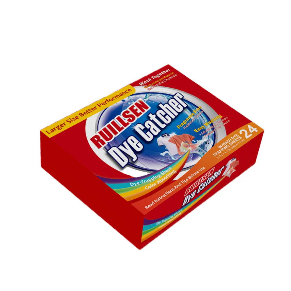 Mix Color Clothes Wash together Dry Colour Absorbing Tablets Sheet laundry magic color grabber sheet DYECATCHER