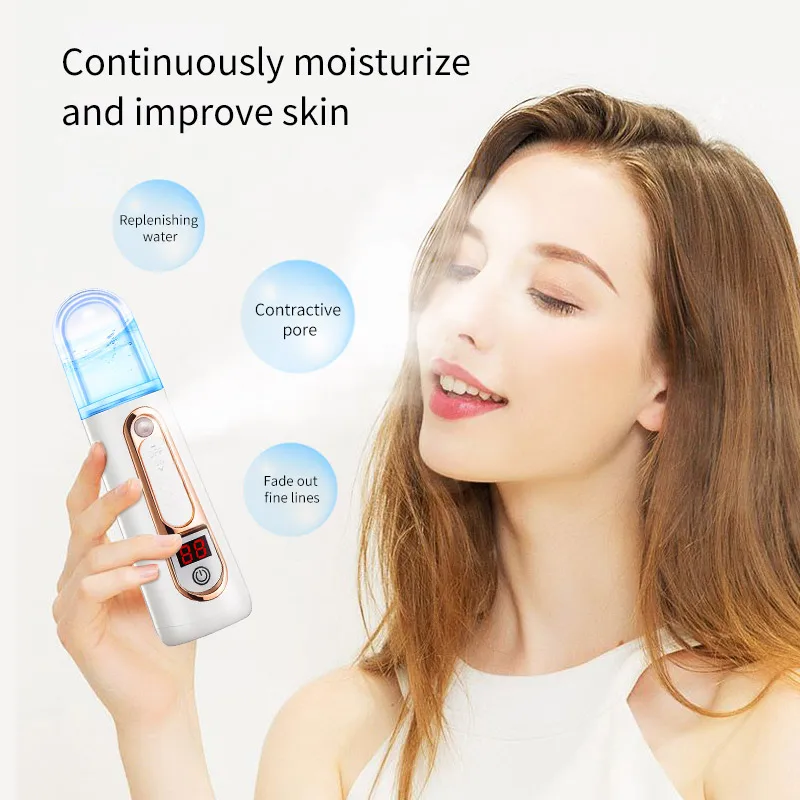 
mini nano spray handy mist,moisture test portable face nano mist Sprayer 35 ml face toner spray water face spray logo 