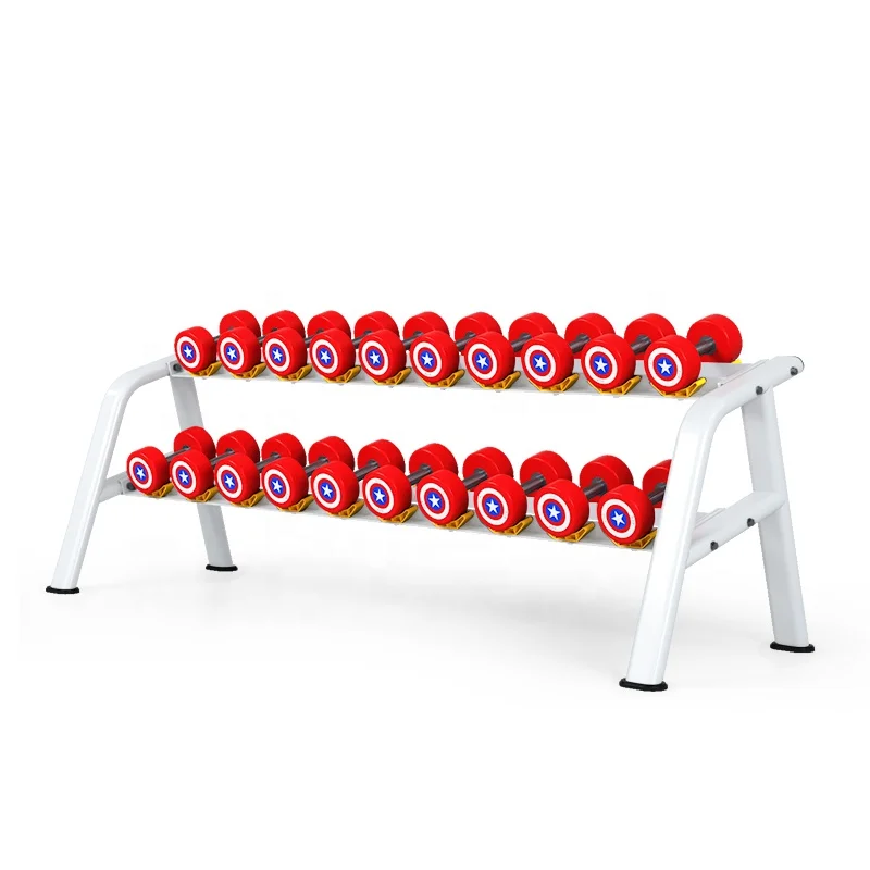 Gym Fitness Equipment Free Weight Exercise 10 Pairs Dumbbell Rack for Sale
