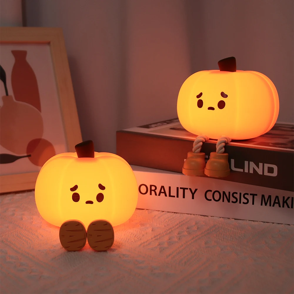 EGOGO New Products Decoration Gift Led Kids Toy Halloween Pumpkin night lights for Baby Nursery Lamp