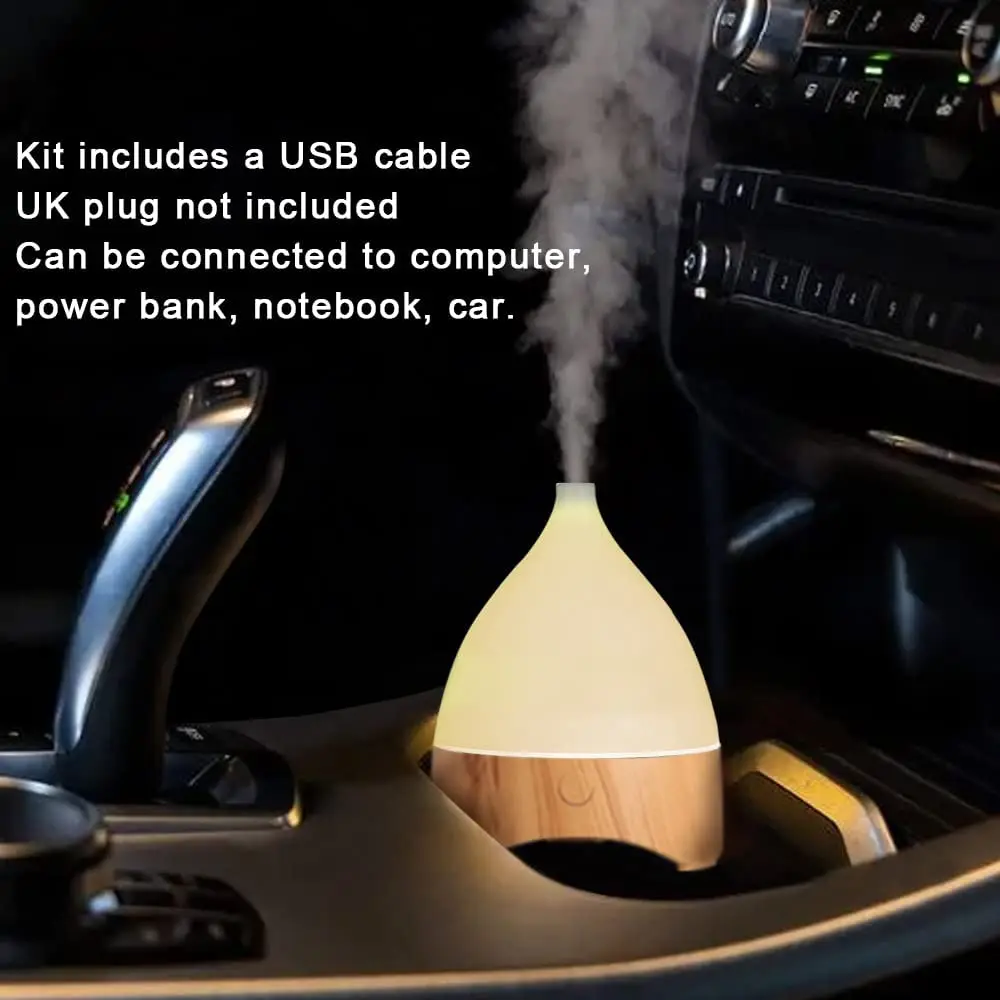 100ml Ultrasonic Scented Oil Vaporizer Evaporator Aromatizer Small Aromatherapy Oil Mini Portable Air Humidifier Aroma Diffuser