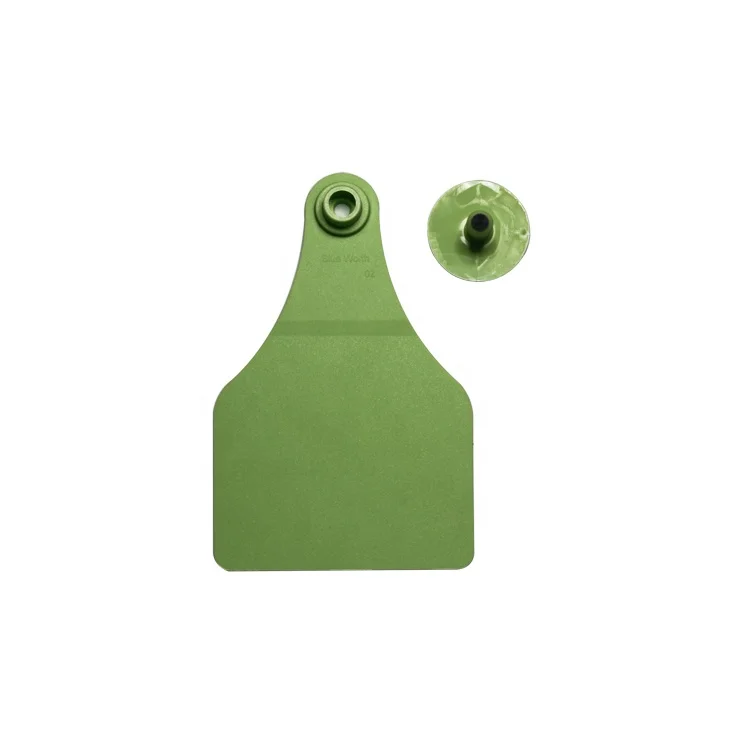 Top New Super Maxi Size Ear Tag Special For Big Animals Light Green 100 pcs Per Bag
