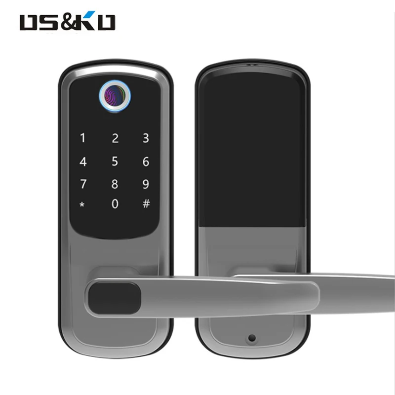 Wi-Fi-подключение tuya smart life app bt ttlock pin-система цилиндрический БЕСКЛЮЧЕВОЙ домашний дверной электронный