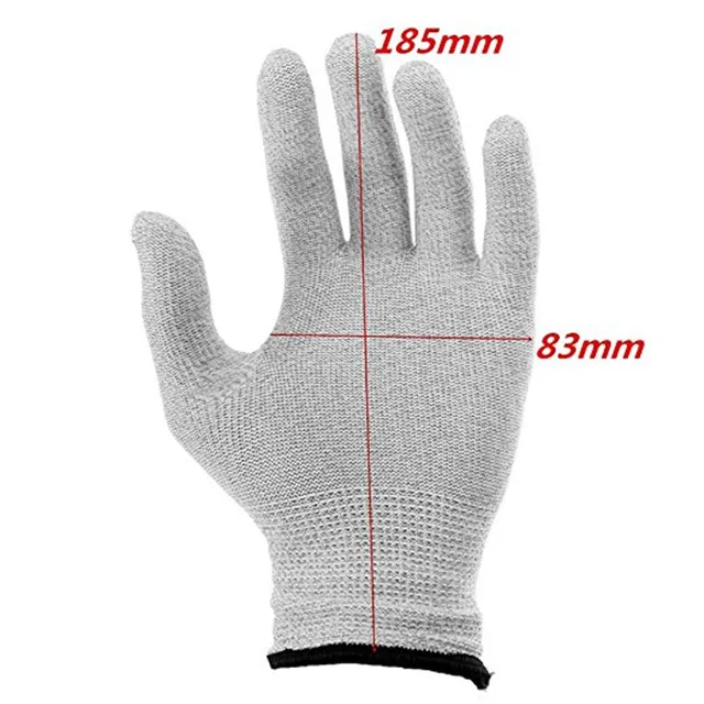 anti-microbial tens ems massage gloves for body care