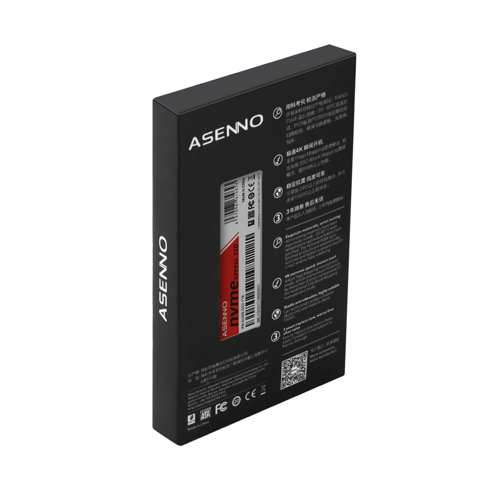 Asenno SSD m2 ssd 128 ГБ/256 ГБ/516 ГБ/1 ТБ с максимальной скоростью 7200 МБ/с. nvme