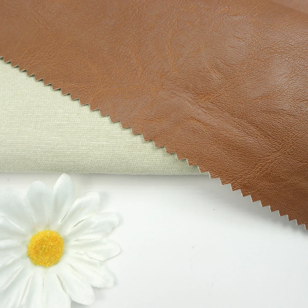 Colorful Material Polyester Rayon PU Synthetic Leather Material Pattern Microfiber Fabric For Garments