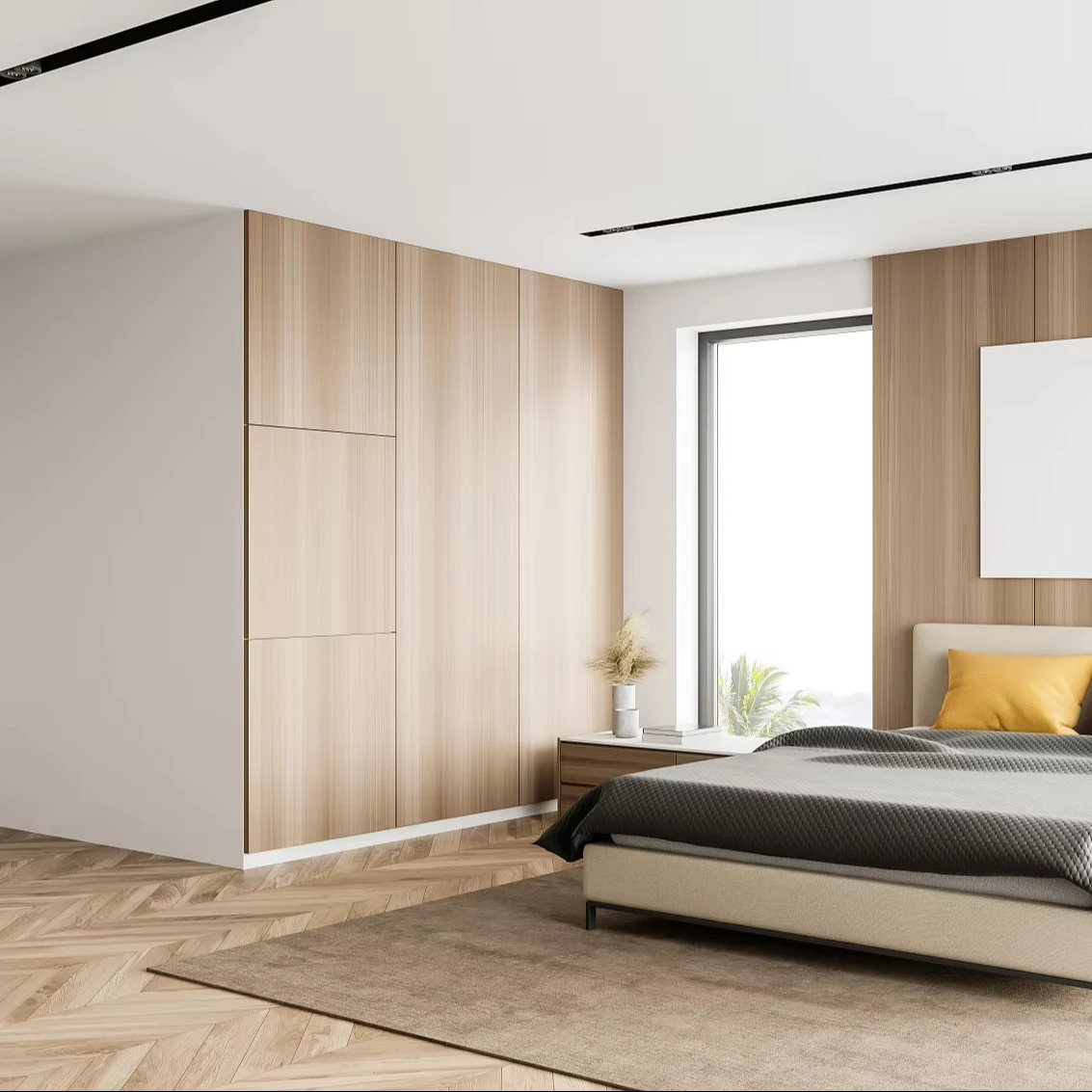 Ниловый пол из ПВХ с эффектом елочки нескользящий настил для кухни ванной комнаты 2 м в рулонах