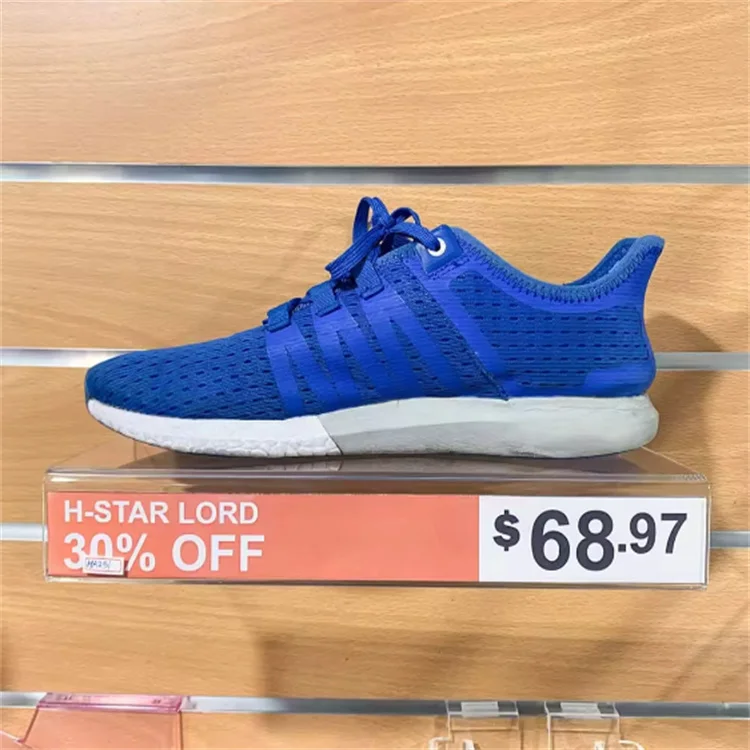 Wall slatwall display acrylic shoes rack for store acrylic shoes rack for store Wall slatwall display