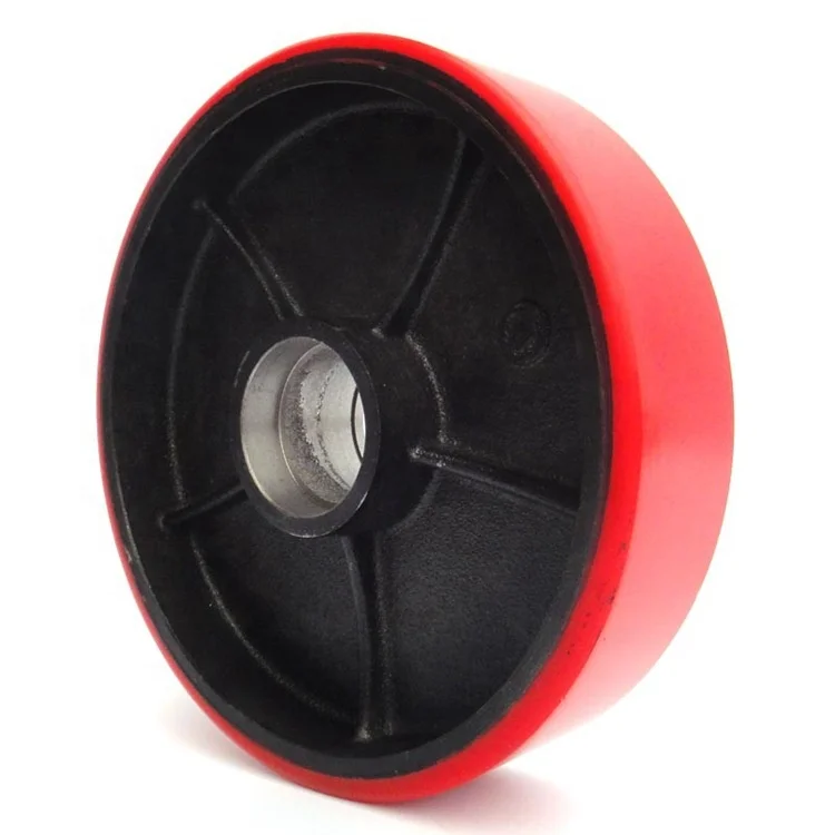 Polyurethane Mold on Cast Iron Wheel for Forklift