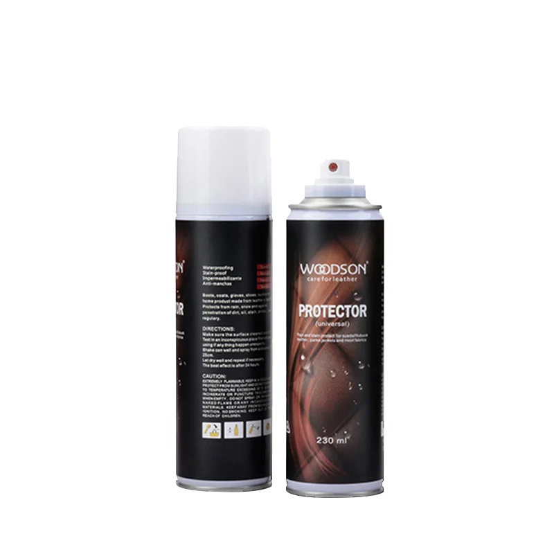 
OEM aerosol can pack leather ,sued &nubuck water and stain protector spray 