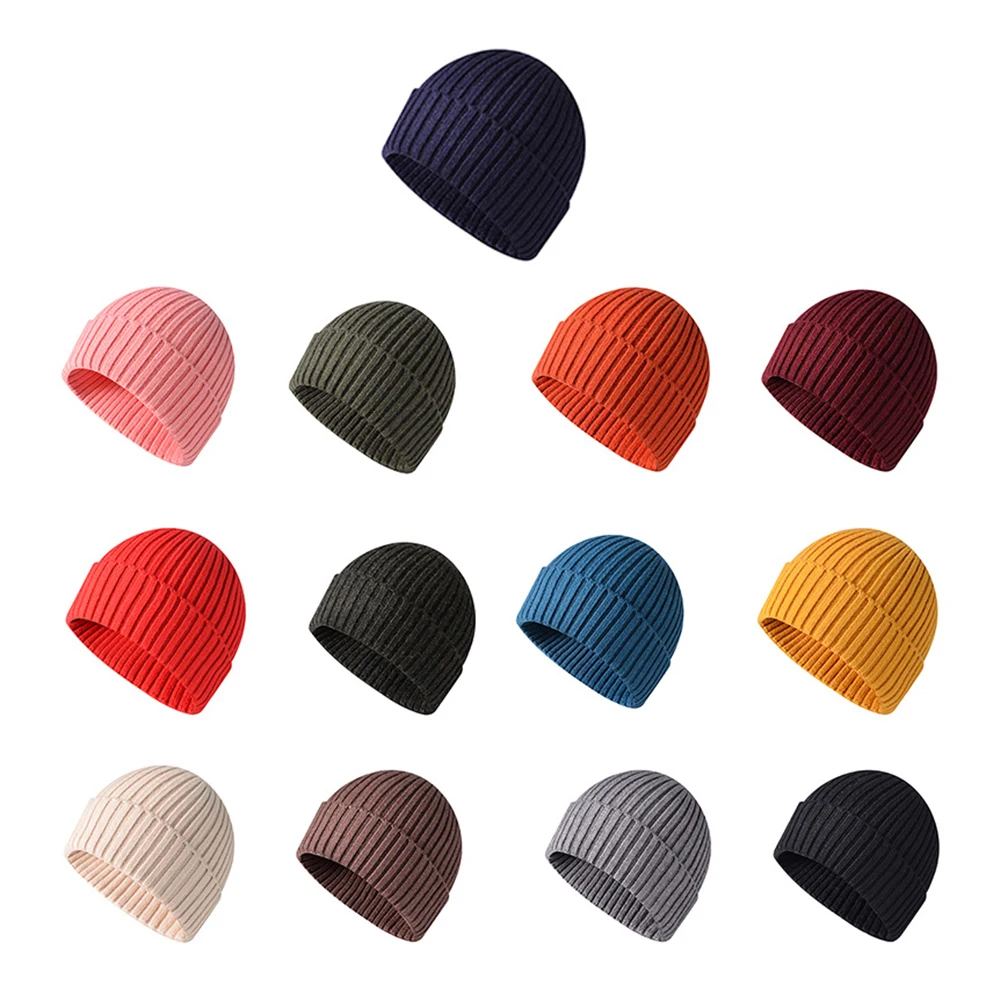 Ai-Mich High-Quality Custom Warm Beanie Sports Wear Knitted Custom Ski Skull Beanie With Logo